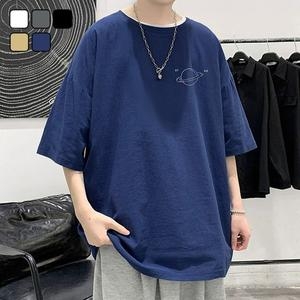 리빌모아 남자 루즈핏 스트릿 행성 라운드 반팔 티셔츠 DMS-TSH-SDD194