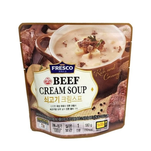 오뚜기 프레스코 쇠고기 크림스프 180g (16개)_이미지