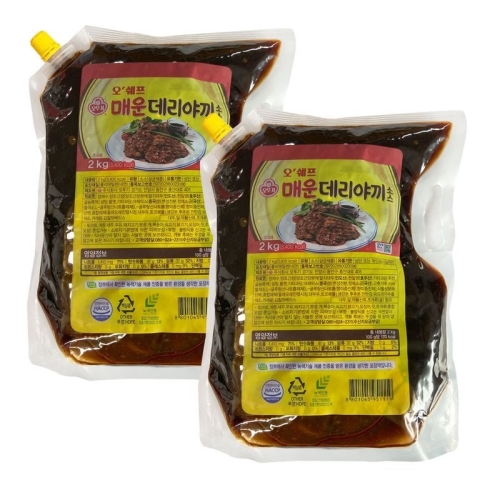 오쉐프 매운데리야끼소스 2kg (2개)_이미지
