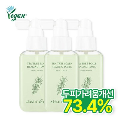 스팀베이스 티트리 스칼프 힐링 토닉 100ml (3개)_이미지