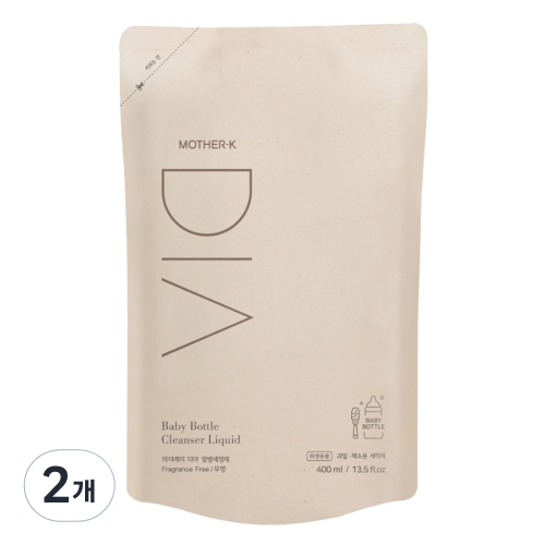 마더케이 유아용 디아 젖병세정제 리필형 400ml 2개_이미지