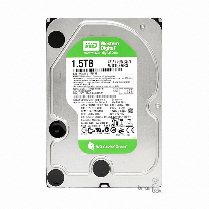 Western Digital WD Caviar Green SATA2/64M (WD15EARS, 1.5TB)_이미지