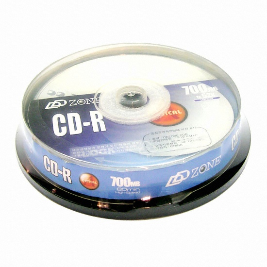 에이데이타코리아 DDZONE CD-R 700MB 52X 케익 (10장)_이미지