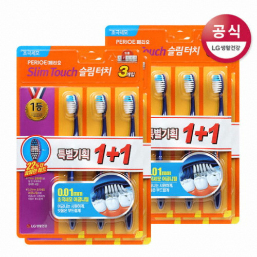 LG생활건강 페리오 슬림터치 초극세모 칫솔 (12개)