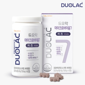 듀오락 마이크로바이옴7 키즈 유산균 60정