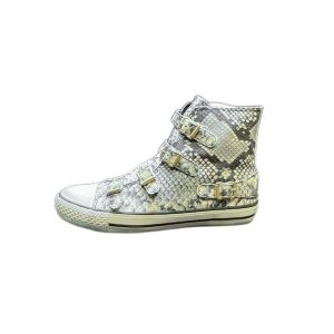 로치아 Ash Virgin Snake Print Leather Sneaker 350287 Womens Size EU 35-38