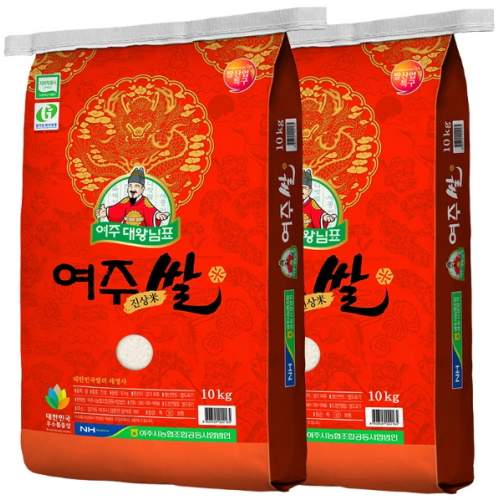 여주시농협 2026 햅쌀 대왕님표 여주쌀 진상미 10kg (2개)_이미지