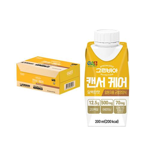 정식품 그린비아 캔서 케어 담백한맛 암환자용 균형영양식 200ml (18개)_이미지