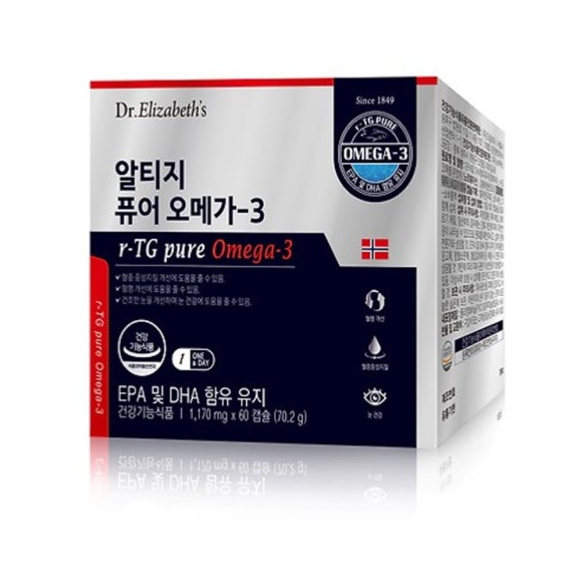  닥터엘리자베스 알티지 퓨어 오메가3 60캡슐 [2개]