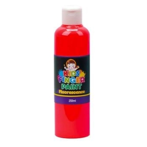 키즈맘아트 미술놀이 핑거페인트 형광색 250ml 낱색 형광빨강 S11528983_이미지