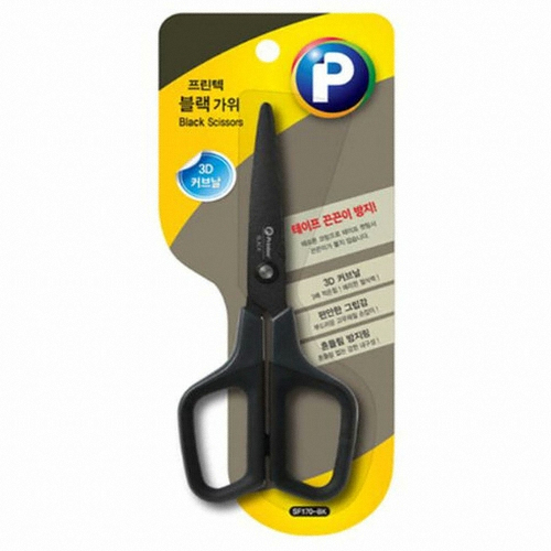 프린텍 테프론 블랙 가위 중형 (1개)