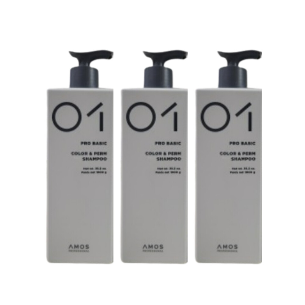 아모레퍼시픽 아모스프로페셔널 프로베이직 컬러 앤 펌 샴푸 1000ml (3개)