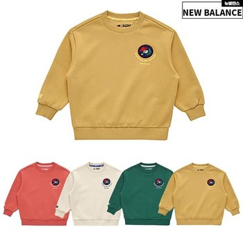 뉴발란스 키즈 SPACE 우주 그래픽 기모 스웻셔츠 NK9CC4602U_이미지