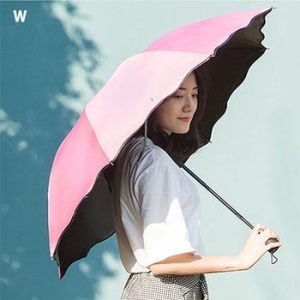  비를맞으면 벚꽃이 피어나는3단우산