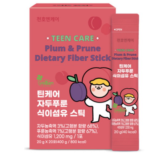 천호엔케어 틴케어 자두푸룬 식이섬유 스틱 20포 (1개)_이미지