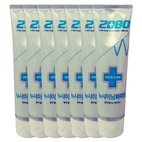 2080 덴탈클리닉 뉴 샤이닝 화이트 치약 120g (7개)_이미지
