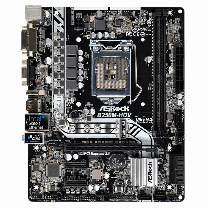 ASRock B250M-HDV 디앤디컴 (벌크)_이미지
