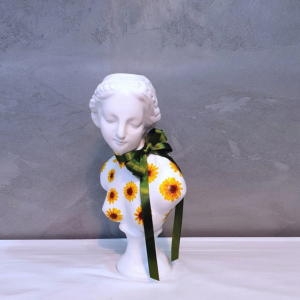 모리아트 모리아트  그림아트 해바라기 중형 비너스여인 석고상화분 38cm