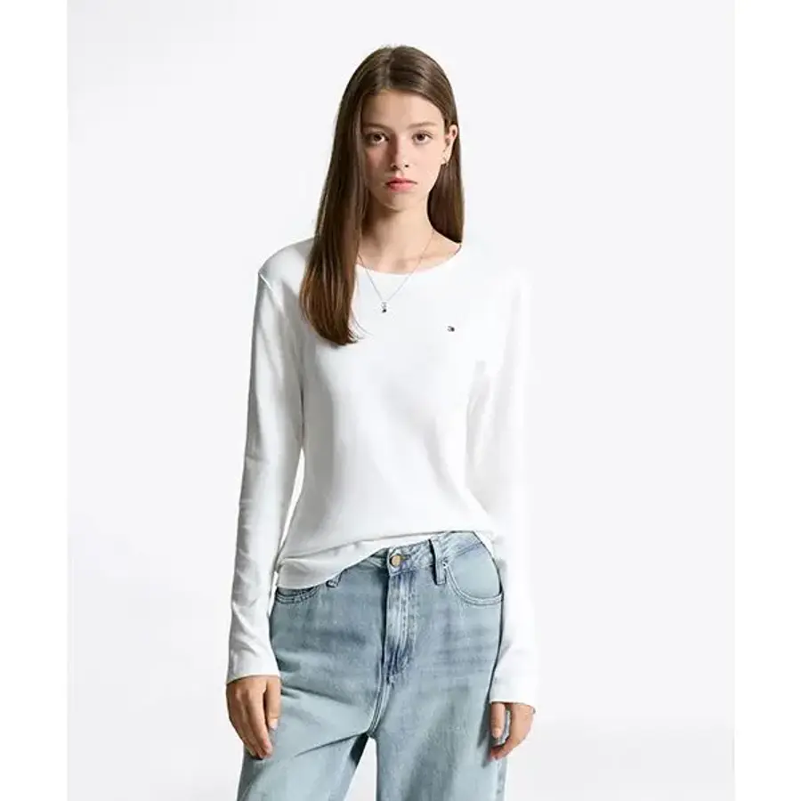 Tommy Hilfiger 슬림 크루넥 롱 슬리브 T22F7TTO051WT2YBL T22F7TTO051WT2YBL 114478
