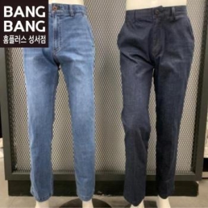 뱅뱅 빅사이즈 HC04 봄남성쿨밑위긴스판청바지 여름 옆주머니 중장년 하이라이즈 S13110165