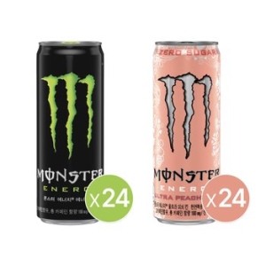 코카콜라음료 몬스터 에너지 그린 + 피치 킨 355ml (48개)_이미지