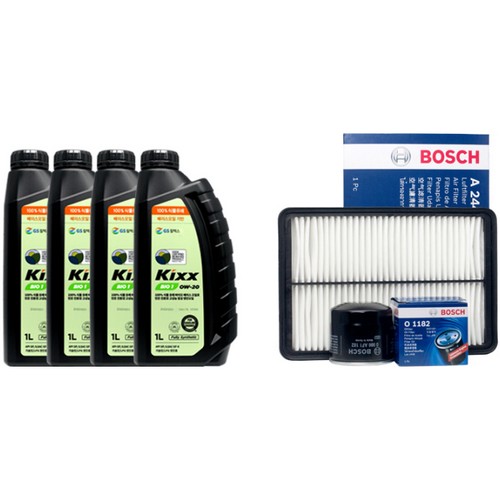 GS칼텍스 킥스 바이오1 0W20 4L + 보쉬필터 현대 그랜저HG 하이브리드_이미지