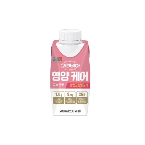 정식품 그린비아 영양 케어 구수한맛 완전균형영양식 200ml이미지입니다. 누르면 해당 게시물로 새창이동합니다.