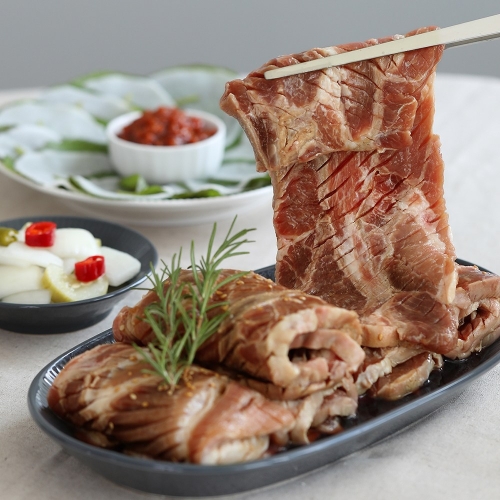 셰프애찬 포천식 갈비 720g 양념구이 돼지갈비 목살 전지 간장맛 캠핑 음식 1개