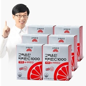  고려은단 비타민C1000 이지 + 비타민D 60정 [6개]