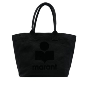 옌키 로고 코튼 토트 백 블랙 스몰_PM0002FA A1X18M 01BK