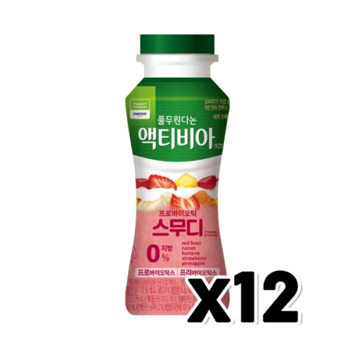 풀무원다논 액티비아 프로바이오틱 스무디 딸기바나나 150ml_이미지