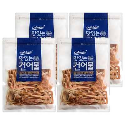 해맑은푸드 바베큐 조미오징어 300g 4개_이미지