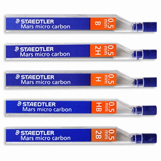 스테들러 마스 마이크로 카본 250 샤프심 0.5mm (12개)