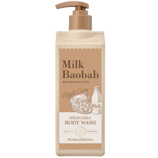 태남생활건강 밀크바오밥 하이세라 바디워시 페어앤프리지아 500ml (3개)
