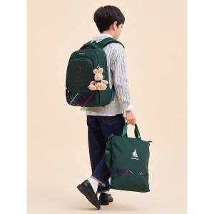 빈폴키즈 올인원 체크 3 SET 책가방 그린 (BI41D4U02M)_이미지