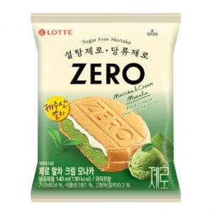 롯데제과 ZERO 말차 크림 모나카 140ml (3개)_이미지