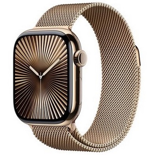APPLE 워치 시리즈10 42mm Cellular 골드 티타늄 (밀레니즈루프, 해외구매)_이미지