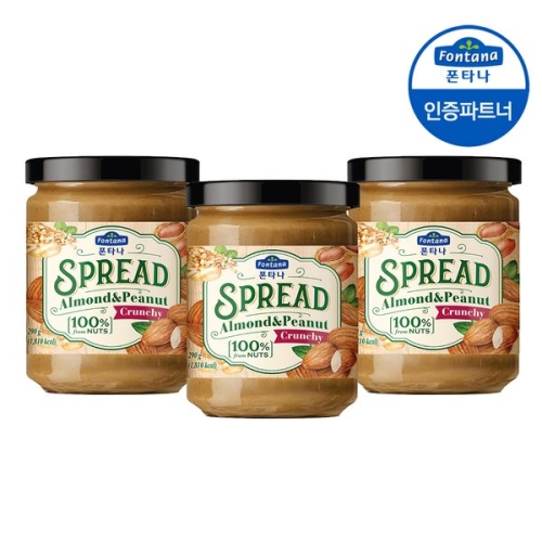 폰타나 스프레드 아몬드&피넛 290g (3개)_이미지