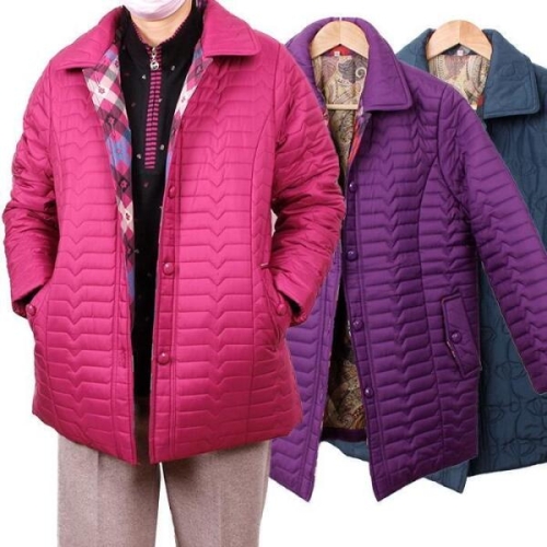 카라패딩자켓점퍼 봄가을 중년여성할머니옷선물 7997497A