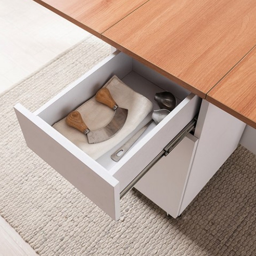 삼익가구 스마트 이동식 확장형 접이식 아일랜드 식탁 1200 (의자별도)_이미지