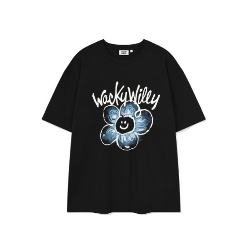 와키윌리 WACKYWILLY WACKY WILLY 빅 릴리 반팔 티셔츠 블랙 WA2502ST06BK 916016_이미지