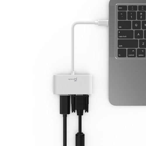 이지넷유비쿼터스 넥스트 JCA174 USB 타입C to VGA & HDMI 멀티 디스플레이_이미지