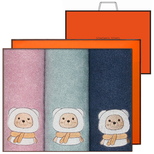 송월타월 뱀부베어 선물세트 135g (3장)