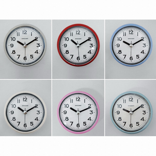 세협계기 시우아트 베이직욕실방수시계 6color 건전지 포함