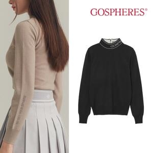  고스피어 GOSPHERES WOMAN MOCK NECK LOGO KNIT_PW2WNT41