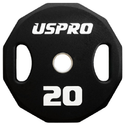 씨앤케이 USPPRO 우레탄 12각 중량 원판 (20kg, 2개)_이미지