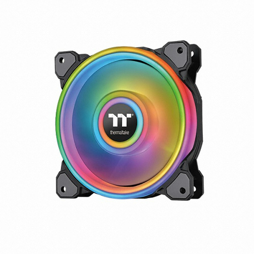 써멀테이크 Riing Quad 12 RGB 라디에이터 팬 TT 프리미엄 에디션 (컨트롤러/3팩, 블랙)_이미지