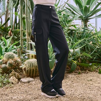 챌린저 카고 와이드핏 팬츠 CHE1WPT5521BK