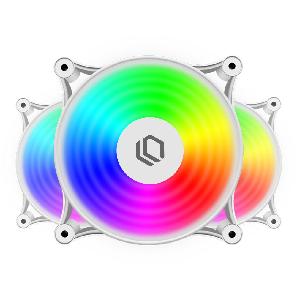 LEADCOOL 120 ARGB PWM (3팩, 화이트)