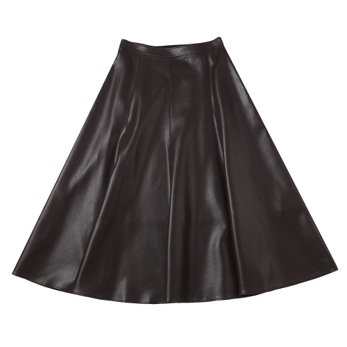인동에프엔 쉬즈미스 레더 롱 플레어 스커트 SWWSKP42080